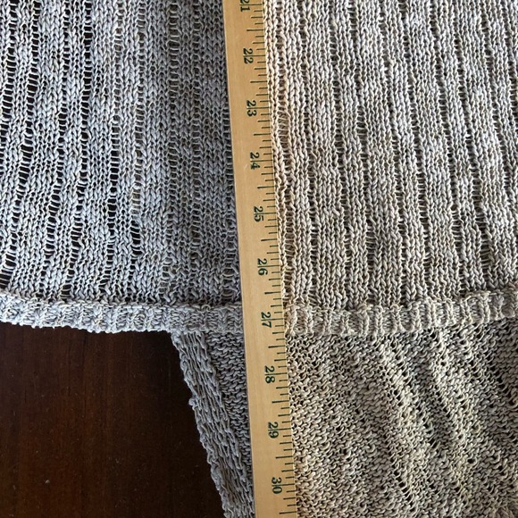 J Jill Cardigan Large Sweater Open Longline Knit Lagenlook Beach Grandma Minimal - Picture 14 of 16